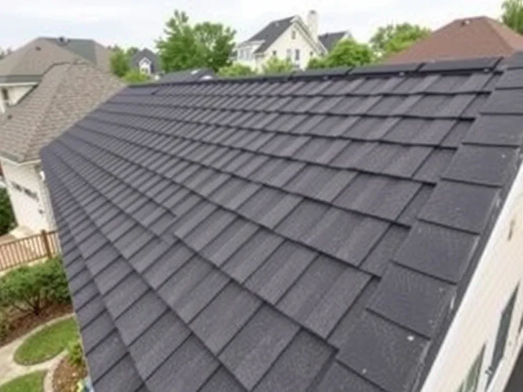 Completed roofing project